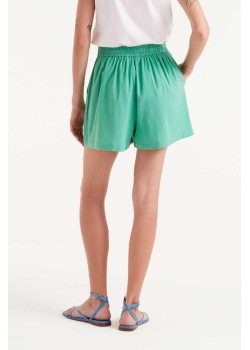 SHORTS BOTONES FORRADOS,CINTURA FIJA Y ELÁSTICA TRASERA. 2