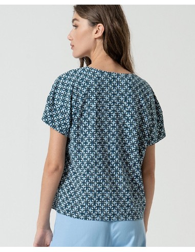 CAMISETA MANGA CORTA,ESCOTE PICO.