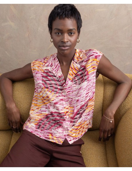 CAMISA MANGA CORTA MULTICOLOR.