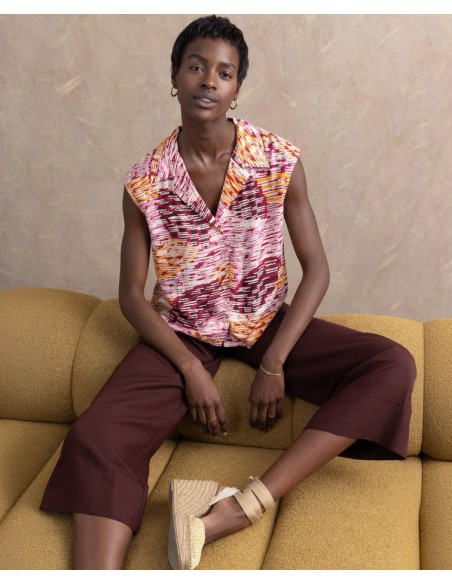 CAMISA MANGA CORTA MULTICOLOR.