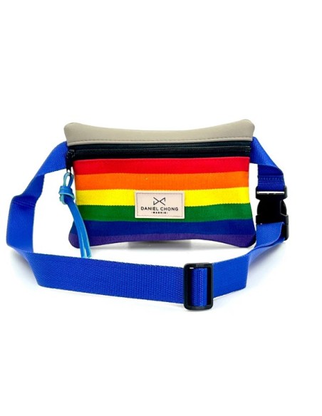 RIÑONERA PRIDE CORREA AZUL ROYAL.