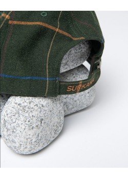 GORRA BASEBALL CON TEJIDO DE CUADROS. 2