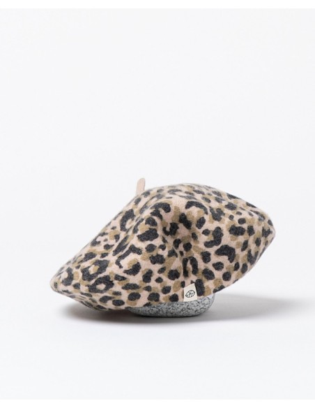 BOINA DE LANA ESTAMPADA.