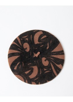 BOINA ESTAMPADA DE LANA.