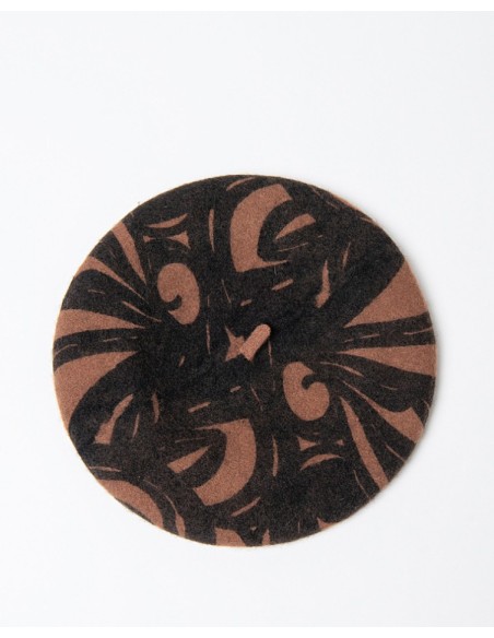 BOINA ESTAMPADA DE LANA.