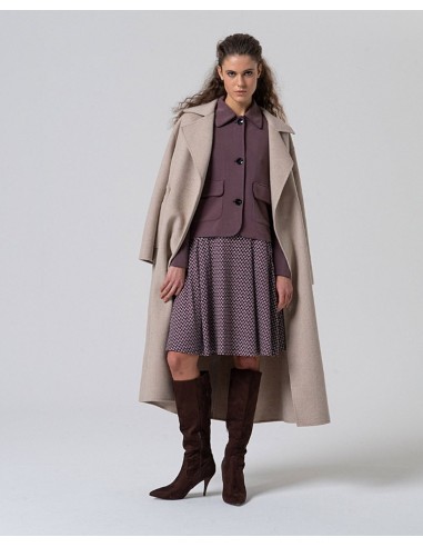 FALDA ESTAMPADP GRÁFICO,LARGO A RODILLA.