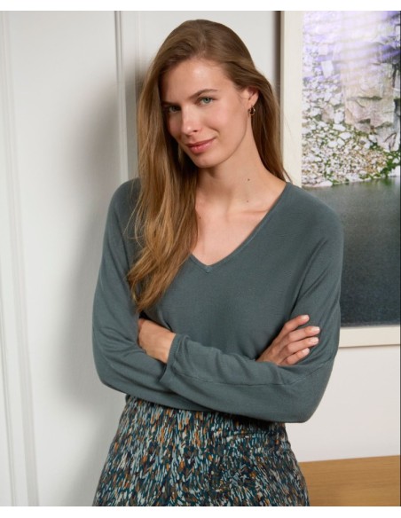 PANTALÓN FLUIDO EN VISCOSA ECOVERO.