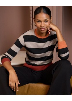 JERSEY CUELLO REDONDO A RAYAS.