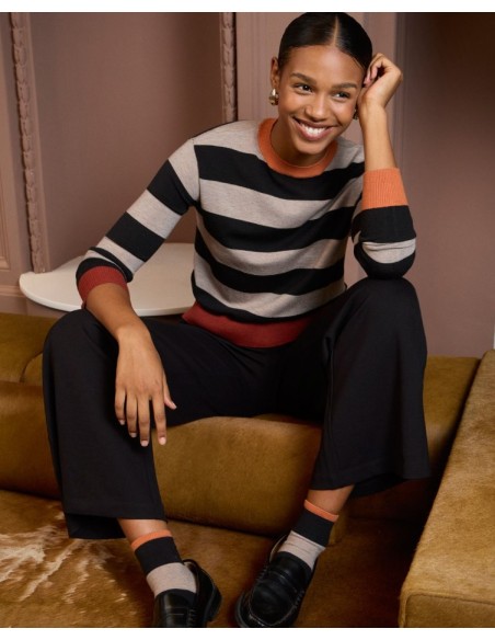 JERSEY CUELLO REDONDO A RAYAS.