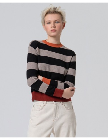 JERSEY CUELLO REDONDO A RAYAS.