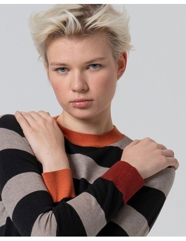 JERSEY CUELLO REDONDO A RAYAS.