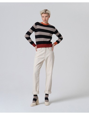 JERSEY CUELLO REDONDO A RAYAS.