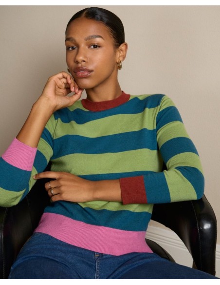 JERSEY CUELLO REDONDO A RAYAS.