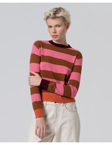 JERSEY CUELLO REDONDO A RAYAS.