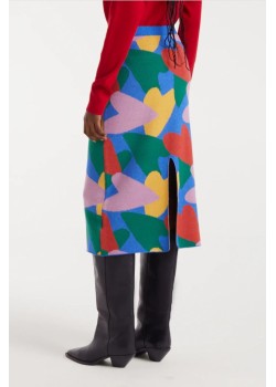 FALDA MIDI DE PUNTO CON ESTAMPADO CÚPIDO. 2
