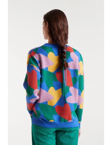 JERSEY DE PUNTO JACQUARD CON ESTAMPADO CÚPIDO.