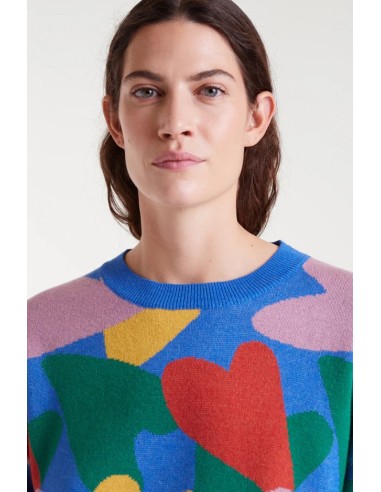 JERSEY DE PUNTO JACQUARD CON ESTAMPADO CÚPIDO.