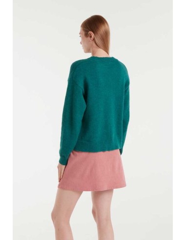 JERSEY DE PUNTO JACQUARD CON ESTAMPADO PERRO SCHNAUZER.