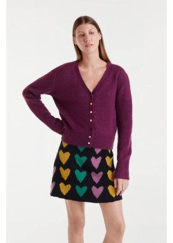 CHAQUETA DE PUNTO,DETALLES EN BOTONES.