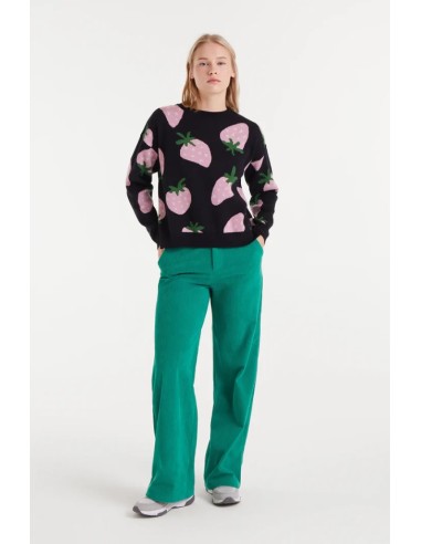 JERSEY DE PUNTO JACQUARD CON ESTAMPADO MORANGO.