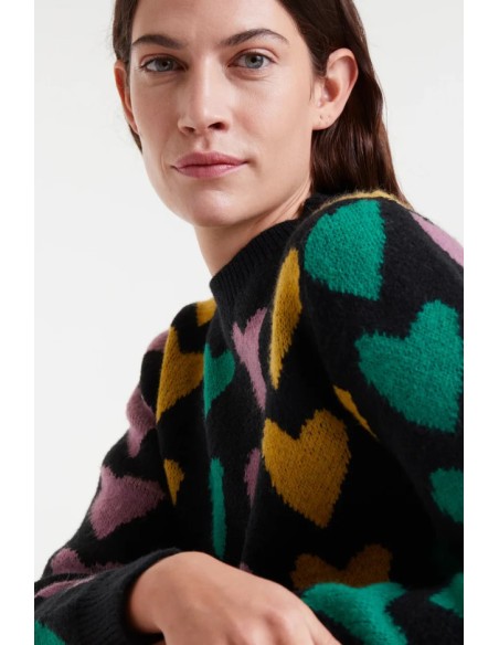 JESRSEY DE PUNTO JACQUARD CON ESTAMPADO CÚPIDO LINES.