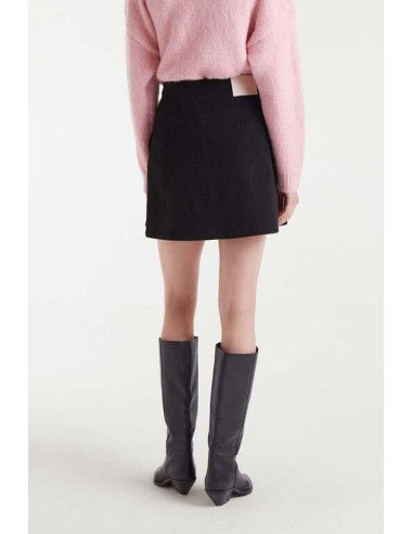 FALDA CORTA CON TEJIDO DE PANA.