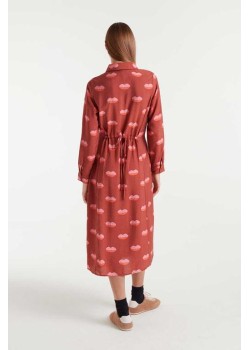 VESTIDO MIDI CAMISERO CON ESTAMPADO LIPS. 2