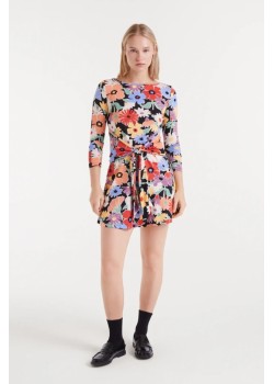 VESTIDO CORTO CON ESTAMPADO HAMPTON BIG.