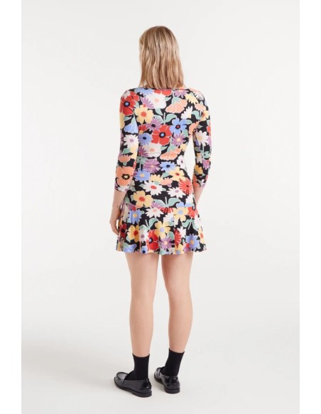 VESTIDO CORTO CON ESTAMPADO HAMPTON BIG.