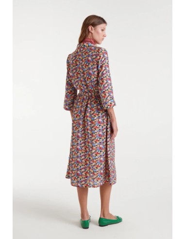 VESTIDO MIDI CREPÉ LIGERO CON ESTAMPADO HAMPTON SMALL.