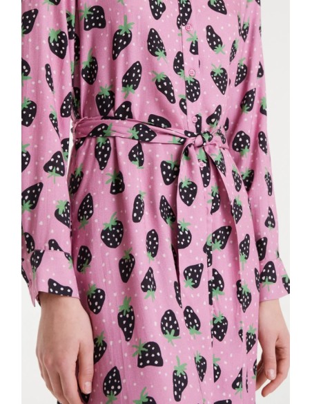 VESTIDO MIDI CAMISERO CON ESTAMPADO MORANGO SMALL.