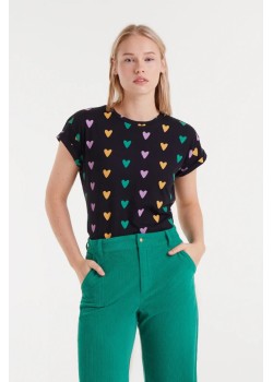 CAMISETA 100% ALGODÓN CON ESTAMPADO CUPIDO LINES.