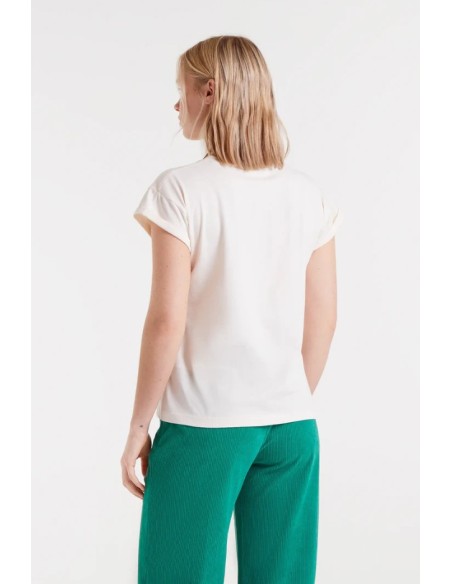 CAMISETA 100% ALGODÓN CON ESTAMPADO CANICHE.