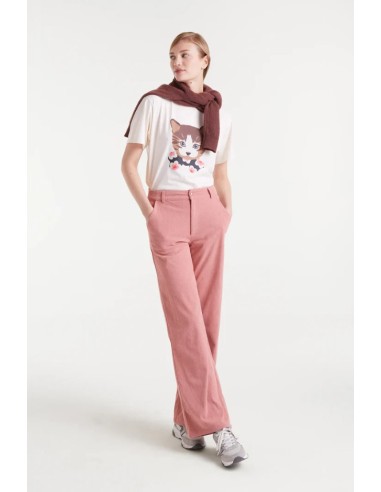 CAMISETA 100% ALGODÓN, CON ESTAMPADO DE GATITO.