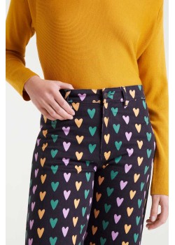 PANTALÓN VAQUERO DE TEJIDO DENIM ELÁSTICO CON ESTAMPADO CÚPIDO LINES. 2