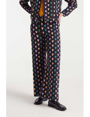 PANTALÓN VAQUERO DE TEJIDO DENIM ELÁSTICO CON ESTAMPADO CÚPIDO LINES.