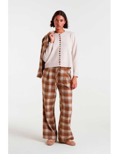 CHAQUETA DE PUNTO,CON DETALLES BOTONES DE COLORES.