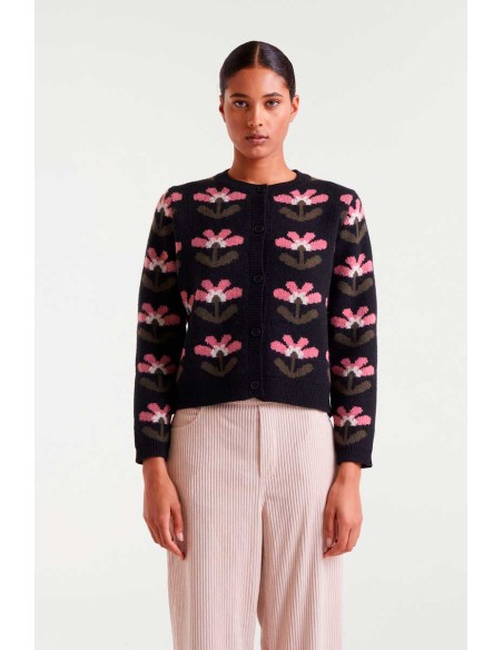 CHAQUETA JACQUARD CON ESTAMPADP BABOUSHKA BIG.