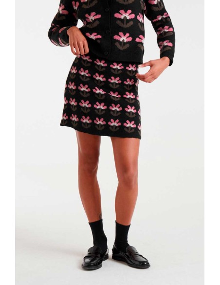 FALDA CORTA JACQUARD CONESTAMPADO BABOUSHKA SMALL.