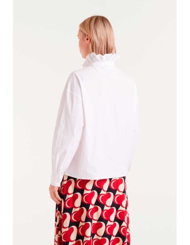 CAMISA 100%ALGODÓN CON VOLANTES.