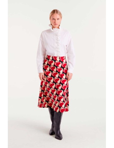 CAMISA 100%ALGODÓN CON VOLANTES.