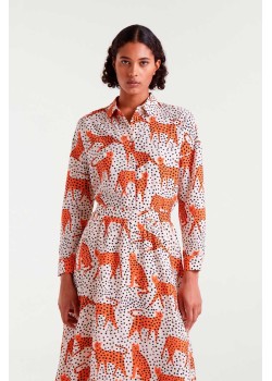 CAMISA CON ESTAMPADO TANO.