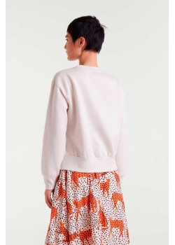 SUDADERA BLANCA CON ESTAMPADO CAT LOVER SINCE FOREVER. 2