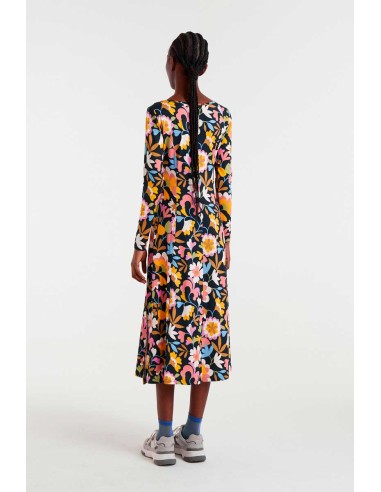 VESTIDO MIDI CON ESTAMPADO BABOUSHKA.