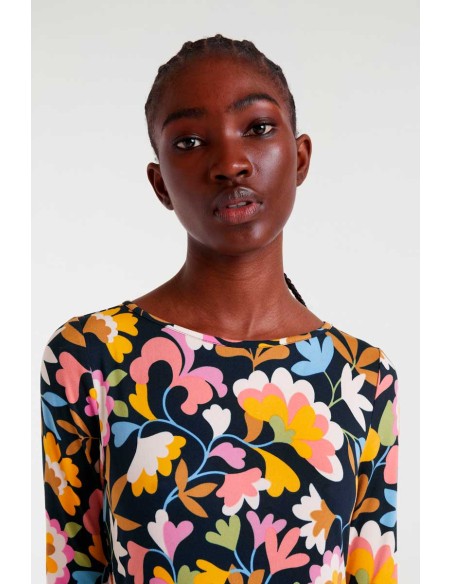 VESTIDO MIDI CON ESTAMPADO BABOUSHKA.