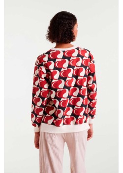 SUDADERA CON ESTAMPADO HEART ATTACK. 2