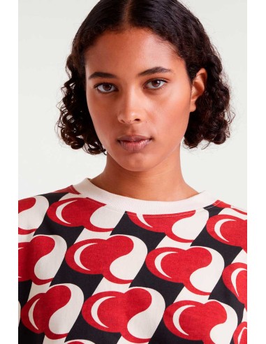 SUDADERA CON ESTAMPADO HEART ATTACK.