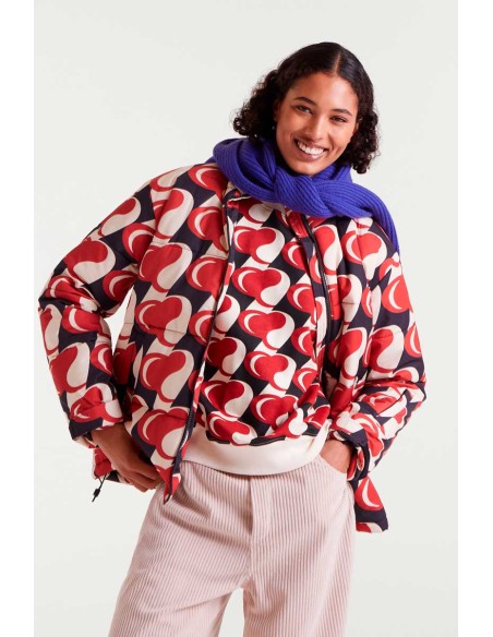 SUDADERA CON ESTAMPADO HEART ATTACK.