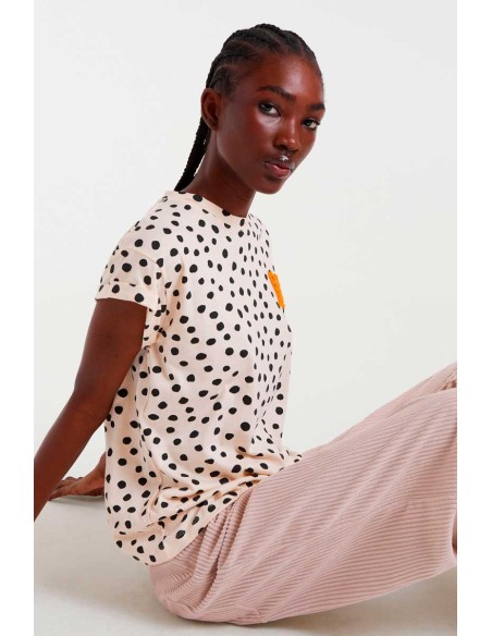 CAMISETA 100%ALGODÓN CON ESTAMPADO TANO DOTS.
