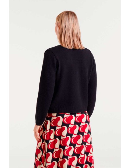 CHAQUETA JACQUARD CON ESTAMPADO HEART ATTACK SMALL.